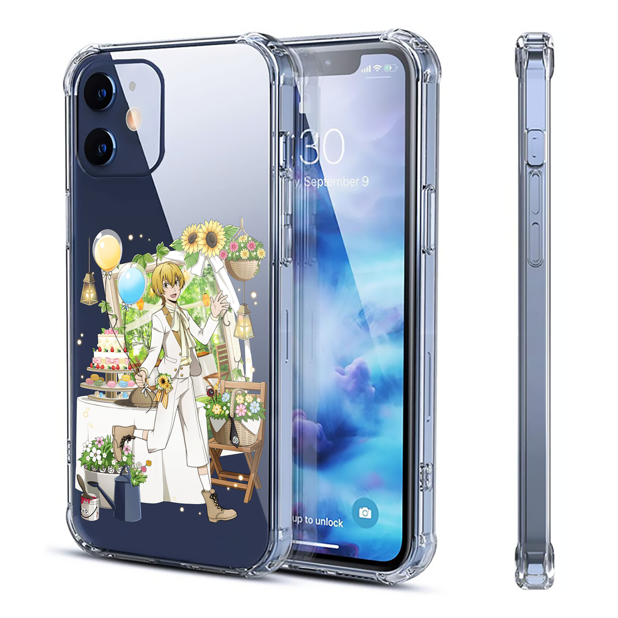 （画像用） 文豪ストレイドッグス Bungo Stray Dogs 【iPhone 12シリーズ対応】透明スマホケース（クリアソフトケース）